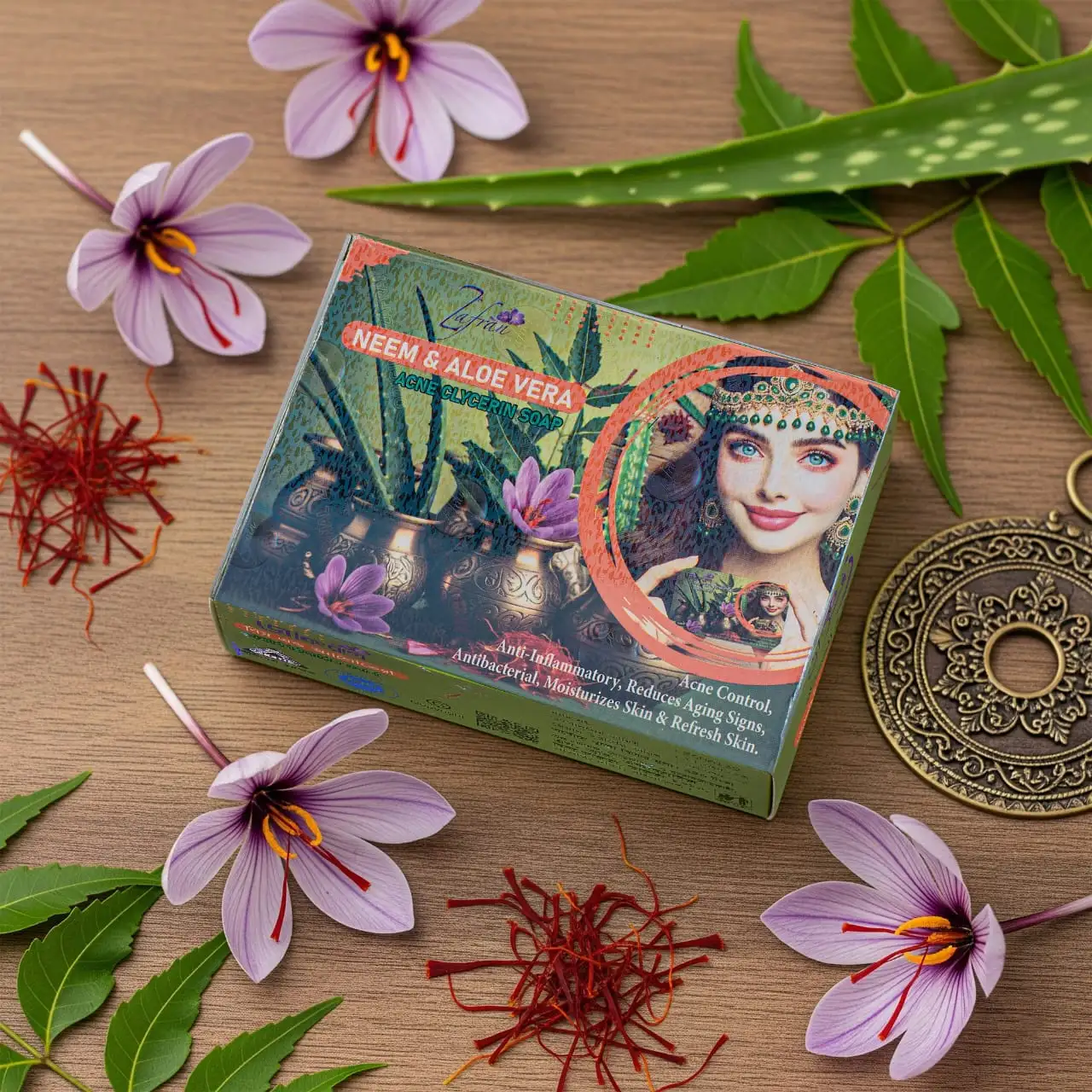 Zafran Neem & Aloe Vera Acne Soap